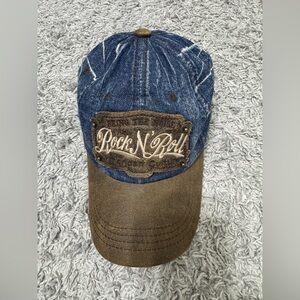 KBETHOS Blue and Brown Rock N Roll Cap